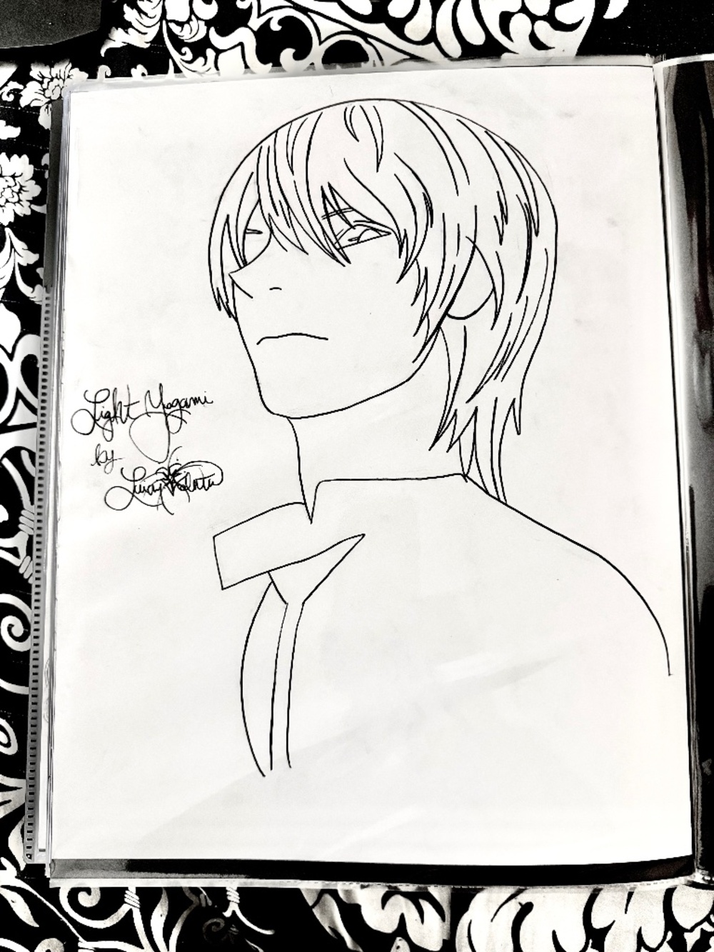 Death Note Light Yagami Practice Sketch
